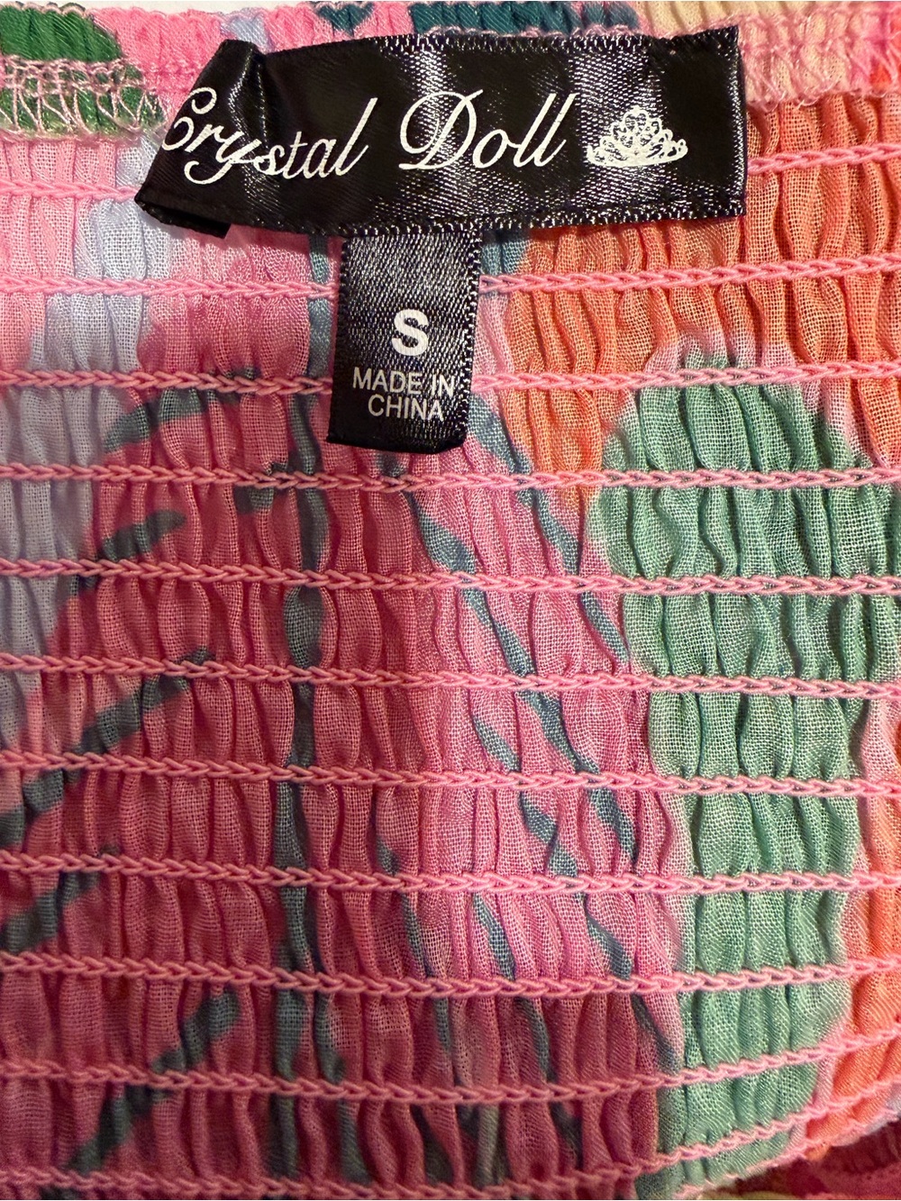 Crystal Doll Puff-Sleeve Maxi Dress Size S - Picture 3 of 4